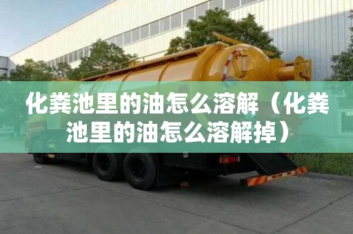 化粪池里的油怎么溶解（化粪池里的油怎么溶解掉）