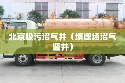 北京吸污沼气井（填埋场沼气竖井）