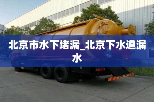 北京市水下堵漏_北京下水道漏水 北京市水下堵漏_北京下水道漏水