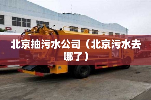 北京抽污水公司（北京污水去哪了）
