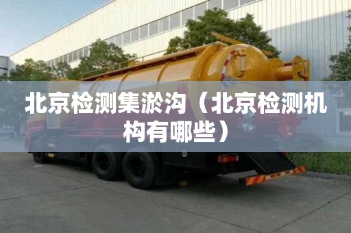 北京检测集淤沟（北京检测机构有哪些）