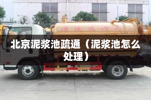 北京泥浆池疏通（泥浆池怎么处理）