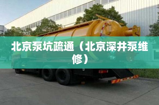 北京泵坑疏通（北京深井泵维修）