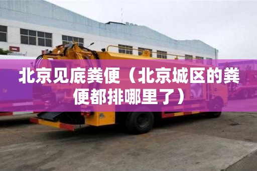 北京见底粪便（北京城区的粪便都排哪里了）