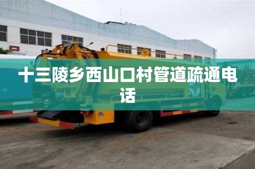 十三陵乡西山口村管道疏通电话