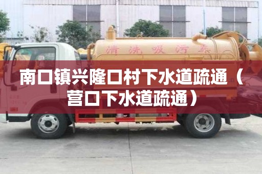 南口镇兴隆口村下水道疏通（营口下水道疏通）