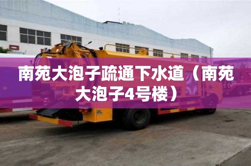 南苑大泡子疏通下水道（南苑大泡子4号楼）