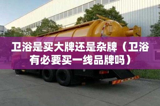 卫浴是买大牌还是杂牌（卫浴有必要买一线品牌吗）