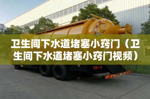 卫生间下水道堵塞小窍门（卫生间下水道堵塞小窍门视频）