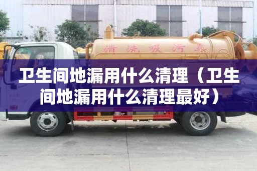 卫生间地漏用什么清理（卫生间地漏用什么清理最好）