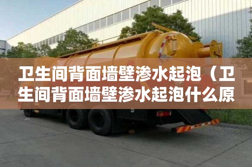 卫生间背面墙壁渗水起泡(卫生间背面墙壁渗水起泡什么原因) 卫生间背面墙壁渗水起泡(卫生间背面墙壁渗水起泡什么原因)