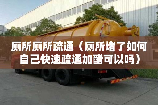 厕所厕所疏通（厕所堵了如何自己快速疏通加醋可以吗）