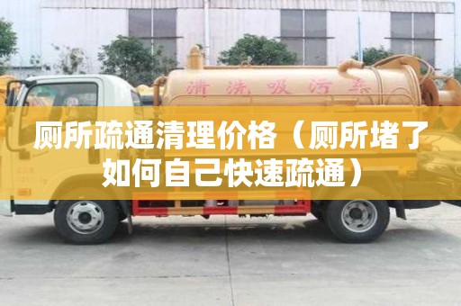 厕所疏通清理价格（厕所堵了如何自己快速疏通）