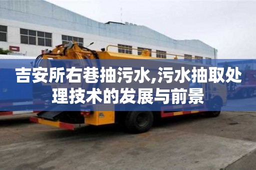吉安所右巷抽污水,污水抽取处理技术的发展与前景