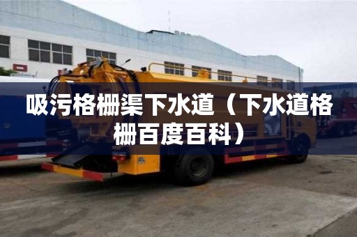 吸污格栅渠下水道（下水道格栅百度百科）