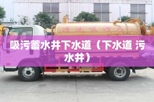 吸污蓄水井下水道（下水道 污水井）