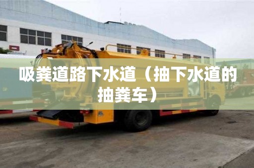 吸粪道路下水道（抽下水道的抽粪车）
