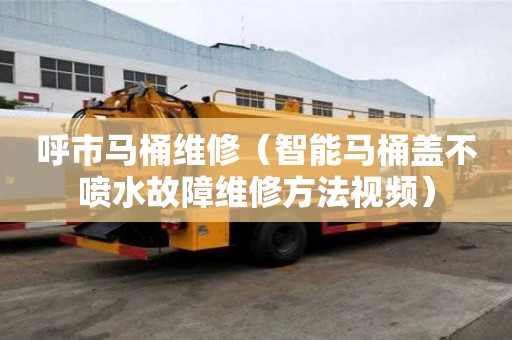 呼市马桶维修（智能马桶盖不喷水故障维修方法视频）