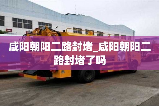 咸阳朝阳二路封堵_咸阳朝阳二路封堵了吗
