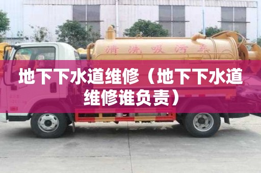 地下下水道维修(地下下水道维修谁负责) 地下下水道维修(地下下水道维修谁负责)
