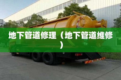 地下管道修理（地下管道维修）