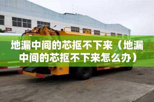 地漏中间的芯抠不下来（地漏中间的芯抠不下来怎么办）