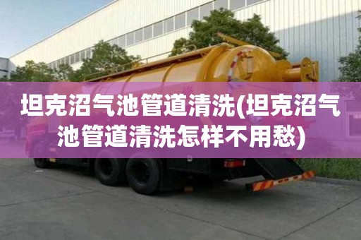 坦克沼气池管道清洗(坦克沼气池管道清洗怎样不用愁)