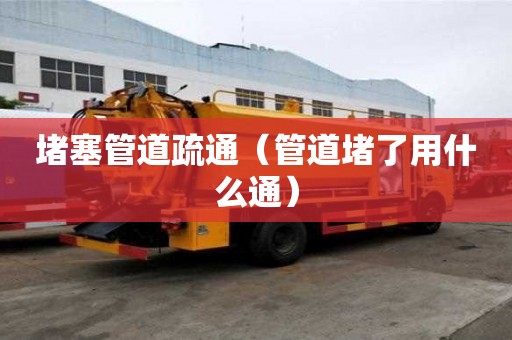 堵塞管道疏通（管道堵了用什么通）