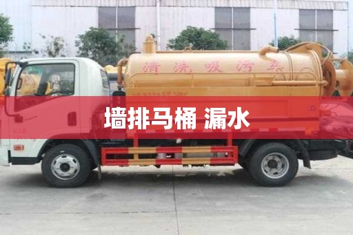 墙排马桶 漏水