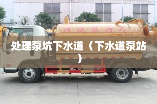 处理泵坑下水道（下水道泵站）