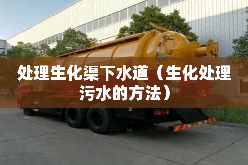 处理生化渠下水道（生化处理污水的方法）