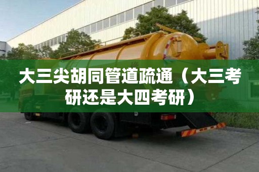 大三尖胡同管道疏通（大三考研还是大四考研）