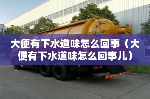 大便有下水道味怎么回事（大便有下水道味怎么回事儿）