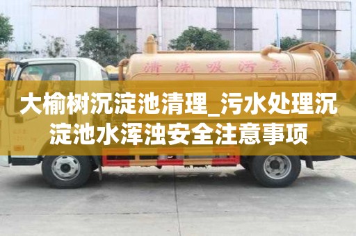 大榆树沉淀池清理_污水处理沉淀池水浑浊安全注意事项