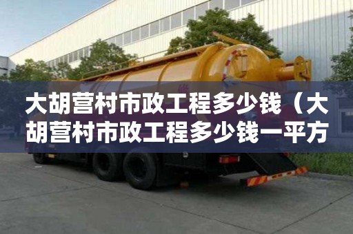 大胡营村市政工程多少钱（大胡营村市政工程多少钱一平方）