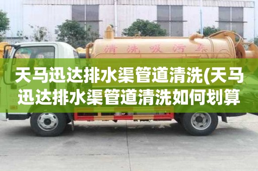 天马迅达排水渠管道清洗(天马迅达排水渠管道清洗如何划算)