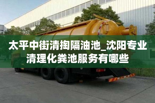 太平中街清掏隔油池_沈阳专业清理化粪池服务有哪些