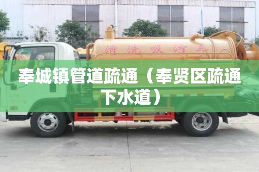 奉城镇管道疏通(奉贤区疏通下水道) 奉城镇管道疏通(奉贤区疏通下水道)