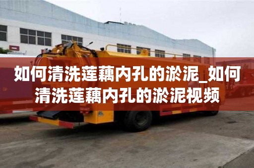 如何清洗莲藕内孔的淤泥_如何清洗莲藕内孔的淤泥视频