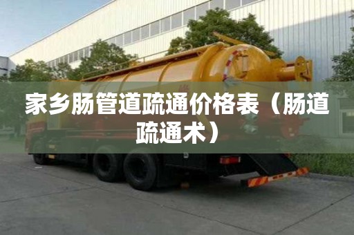 家乡肠管道疏通价格表(肠道疏通术) 家乡肠管道疏通价格表(肠道疏通术)