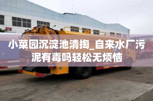 小菜园沉淀池清掏_自来水厂污泥有毒吗轻松无烦恼
