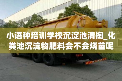 小语种培训学校沉淀池清掏_化粪池沉淀物肥料会不会烧苗呢有怎样的优势