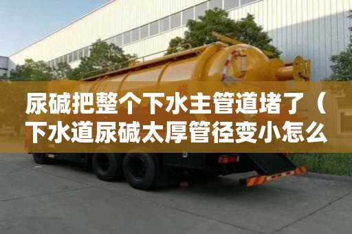 尿碱把整个下水主管道堵了（下水道尿碱太厚管径变小怎么办）