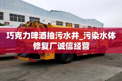 巧克力啤酒抽污水井_污染水体修复厂诚信经营