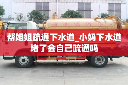 帮姐姐疏通下水道_小妈下水道堵了会自己疏通吗