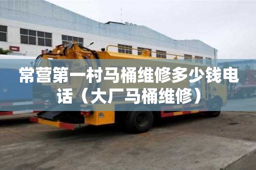 常营第一村马桶维修多少钱电话（大厂马桶维修）