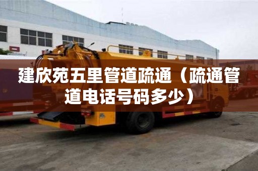 建欣苑五里管道疏通（疏通管道电话号码多少）