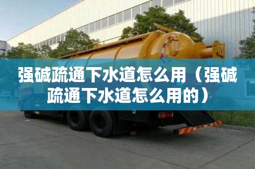 强碱疏通下水道怎么用（强碱疏通下水道怎么用的）
