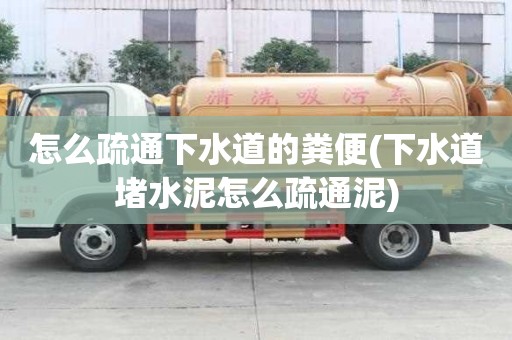 怎么疏通下水道的粪便(下水道堵水泥怎么疏通泥)