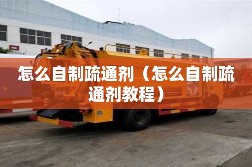 怎么自制疏通剂（怎么自制疏通剂教程）
